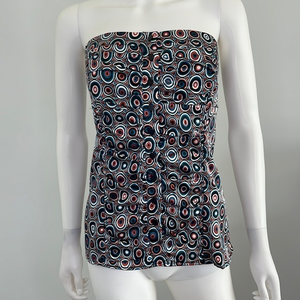 Miss Bisou‎ strapless button blouse